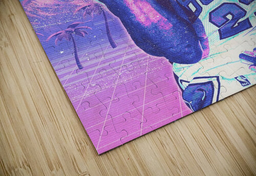 Retro Michael Jordan Poster RabbitSagitarius puzzle