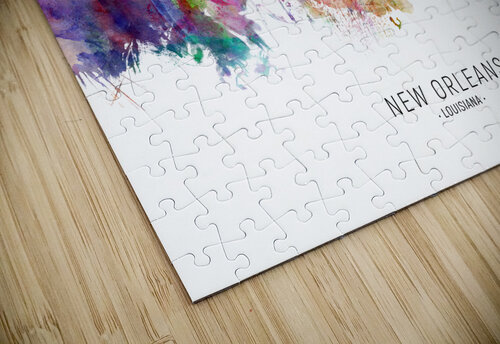 New Orleans Louisiana Skyline Michael Tompsett puzzle