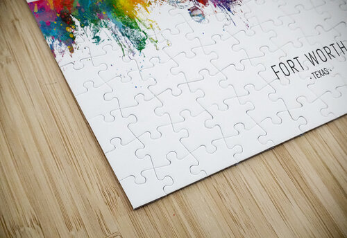 Fort Worth Texas Skyline Michael Tompsett puzzle