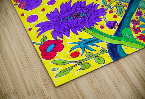 Abstract Purple Flowers Catriona Roberts Nature Photography and Designs puzzle