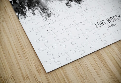 Fort Worth Texas Skyline Michael Tompsett puzzle