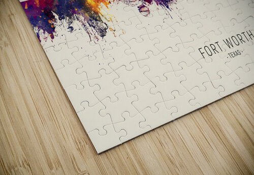 Fort Worth Texas Skyline Michael Tompsett puzzle