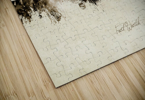 Fort Worth Texas Skyline Michael Tompsett puzzle