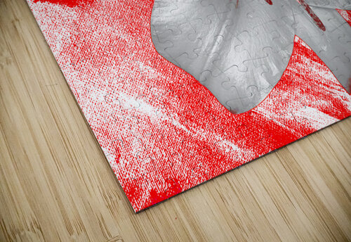 Abstract Lily Flower on a Red Abstract Background Catriona Roberts Nature Photography and Designs puzzle