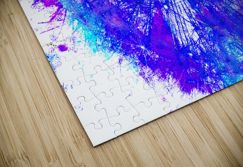 Abstract Bright Neon Colourful Dandelion Seeds Close Up Catriona Roberts Nature Photography and Designs puzzle