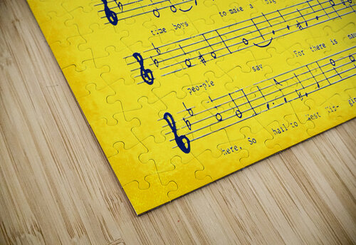 hail west virginia fight song wall art Row One Brand puzzle