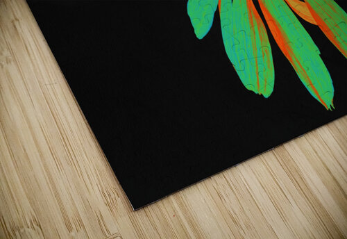 Abstract Neon Glowing Cone Flower  Catriona Roberts Nature Photography and Designs puzzle