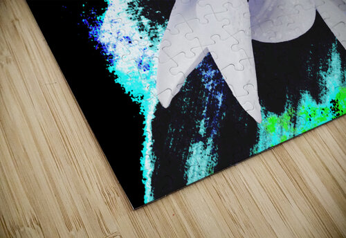  Abstract Trio of Lilies on a Distressed Coloured Abstract Background Catriona Roberts Nature Photography and Designs puzzle