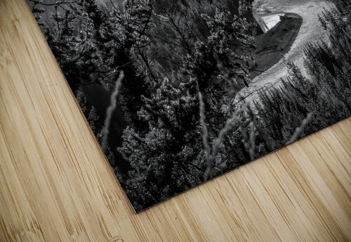 Grand Teton Overlook Sunset Sunbeams in Black and White Norma Brandsberg Photography puzzle