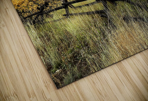 Autumn Rustic Teton Ranch Fence Norma Brandsberg Photography puzzle