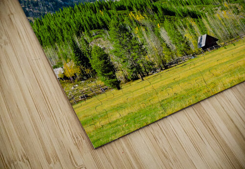 Teton Cabin Alone in the Wilderness  Norma Brandsberg Photography puzzle