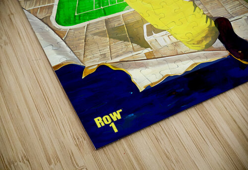 1947 michigan football art remix Row One Brand puzzle