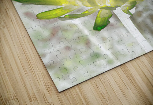 Abstract Impressionistic Illuminated Daisy Flower Catriona Roberts Nature Photography and Designs puzzle