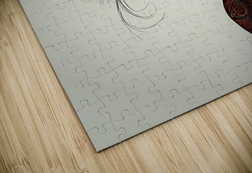 Default a whimsical degital illustration of a rea abdo08 puzzle