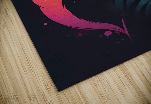 Beautiful black cat aouami puzzle