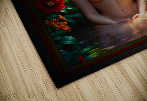 The Chaste Susanna Bathing In A Secluded Garden Mesmerizing AI Concept Art by Xzendor7 xzendor7 puzzle