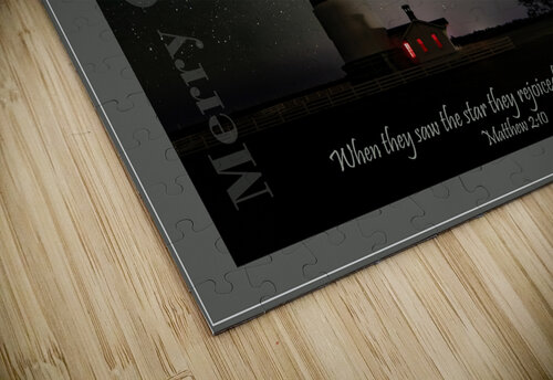 Bodie Lighthouse Merry Christmas Norma Brandsberg Photography puzzle