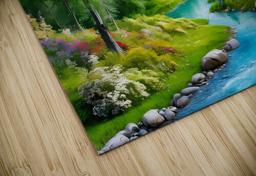  The tranquil landscape  - picturesque. Nazih puzzle