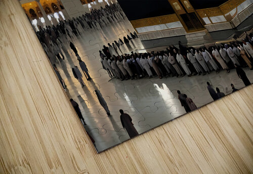 The Kaaba Muslims - pilgrims Nazih puzzle