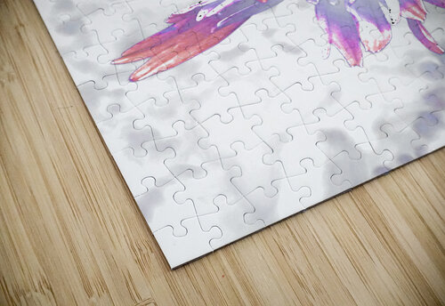 Abstract Purple and Pink Daisy Flowers Light  Catriona Roberts Nature Photography and Designs puzzle