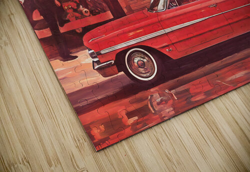 1963 ford galaxie car art Row One Brand puzzle