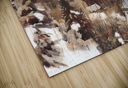 Timber Oregon Snowy Day Row One Brand puzzle