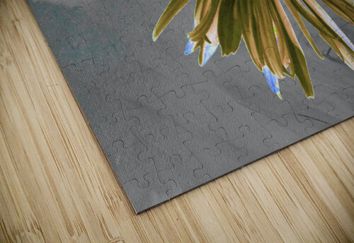 Abstract Vibrant Daisy Flower on a Grey Abstract Background Catriona Roberts Nature Photography and Designs puzzle