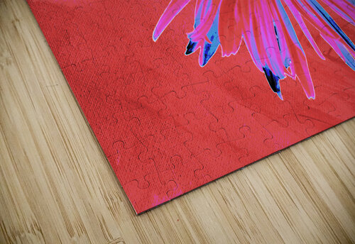 Abstract Vibrant Solitary Daisy Flower Catriona Roberts Nature Photography and Designs puzzle