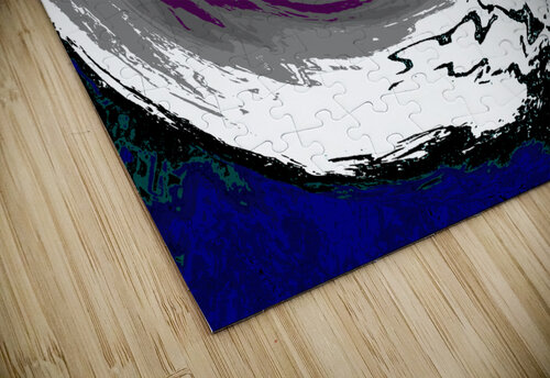 Abstract Swirling Purple and Grey Melting Forest Catriona Roberts Nature Photography and Designs puzzle