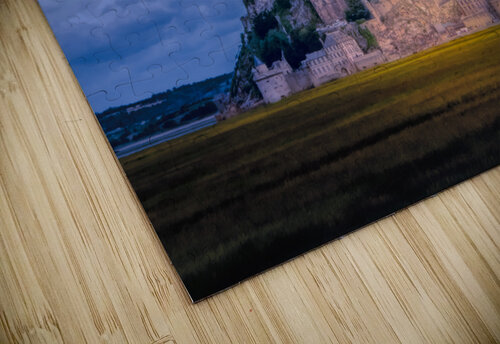 Mont St. Michel Sunset Panorama Norma Brandsberg Photography puzzle