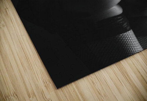 Woman in black lingerie from behind Jelena Jovanovic Fine Art puzzle