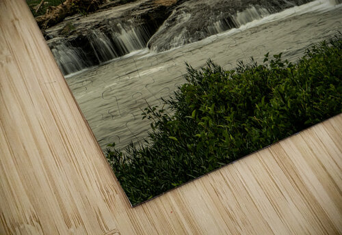 New River Gorge Waterfalls in Morning Fog Norma Brandsberg Photography puzzle