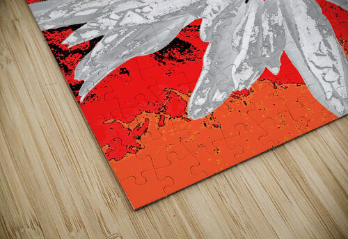 Abstract Fiery Daisy on a Vibrant Abstract Background Catriona Roberts Nature Photography and Designs puzzle