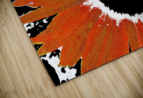 Abstract Orange Daisy Catriona Roberts Nature Photography and Designs puzzle