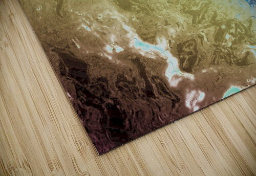 Rainbow Fluid Abstraction Catriona Roberts Nature Photography and Designs puzzle