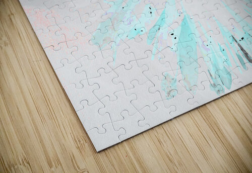 Abstract Aqua Daisy Catriona Roberts Nature Photography and Designs puzzle