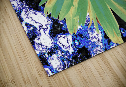 Abstract Green Daisy Catriona Roberts Nature Photography and Designs puzzle