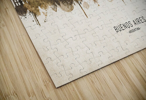 Buenos Aires Argentina Cityscape Vintage Towseef Dar puzzle