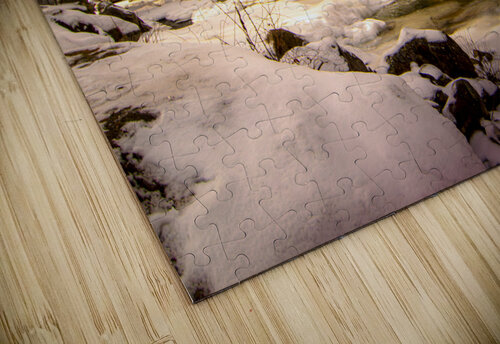 Winter Dressed Glade Creek Mill Norma Brandsberg Photography puzzle
