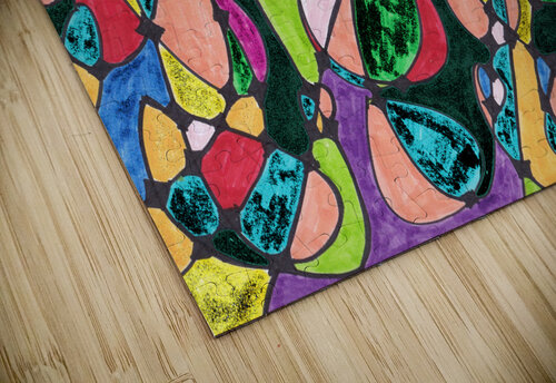 Abstract Colourful Patterned Neurographic Art  Catriona Roberts Nature Photography and Designs puzzle