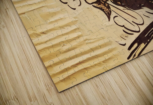 1957 Colorado Buffalo Art by Bob Hale Row One Brand puzzle