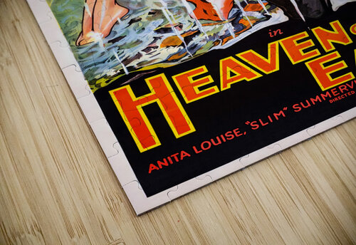 Heaven On Earth Vintage Poster Prints puzzle