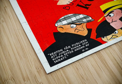 Here Comes the Laughs  Buster Keaton Vintage Poster Prints puzzle