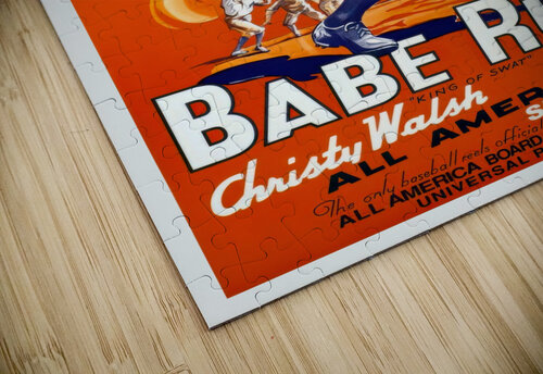 Babe Ruth Play Ball Vintage Poster Prints puzzle
