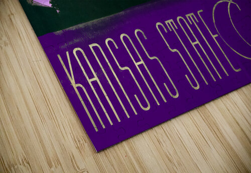 Vintage Kansas State College Campus Art Row One Brand puzzle