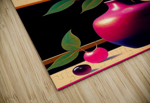 japanese ikebana print zen subtle and refined dee Modern art puzzle