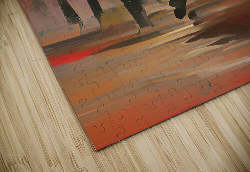 Speed ​​between a man in the war1 Modern art puzzle