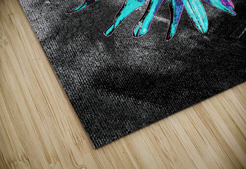 Abstract Neon Blue Daisy Catriona Roberts Nature Photography and Designs puzzle