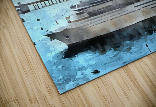 1980s miami cityscape art Row One Brand puzzle