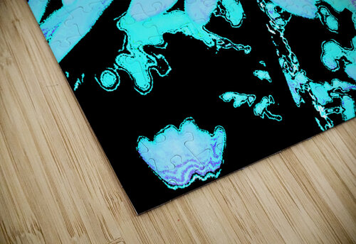 Abstract Daisy in Blue Catriona Roberts Nature Photography and Designs puzzle